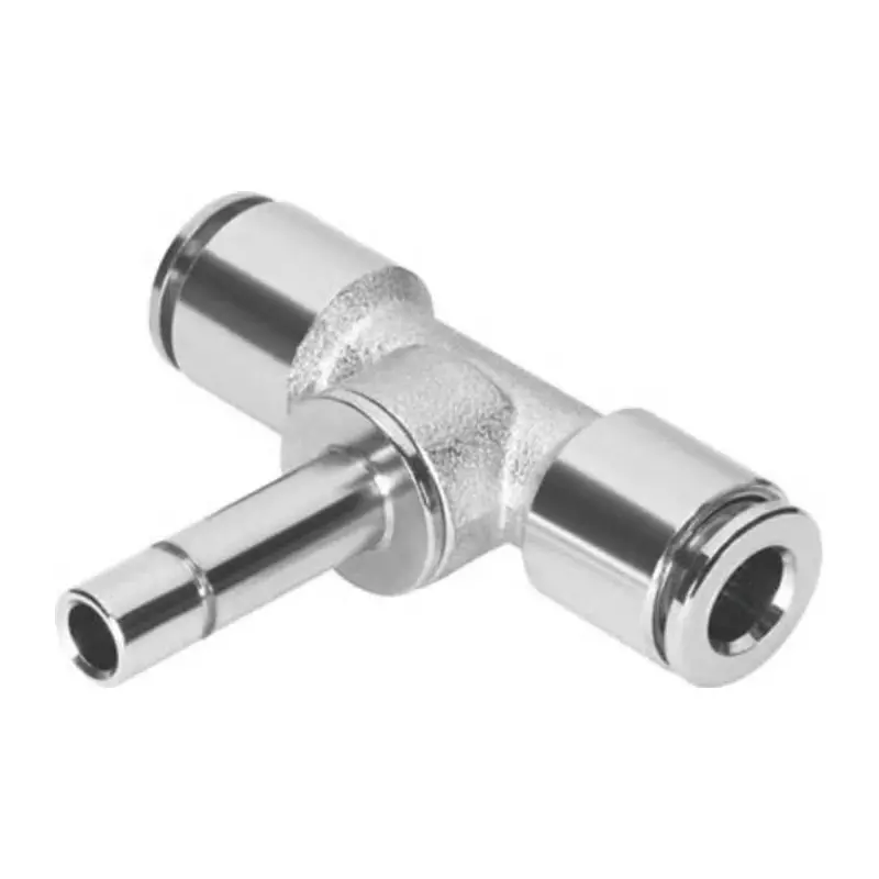 Festo Tee Tube-to-Tube Adaptor NPQM-T-Q4-S4-P10 Connector A Tube-to-Tube, NPQM-T-Q4-S4-P10 (Pack of 10 Pcs)