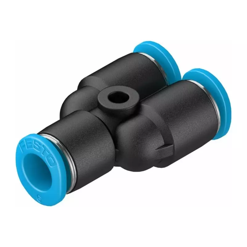 Festo Y Tube-to-Tube Adaptor QSMY Push In 6 mm Connector A Tube-to-Tube, QSMY-6 (Bag of 10 Pcs)