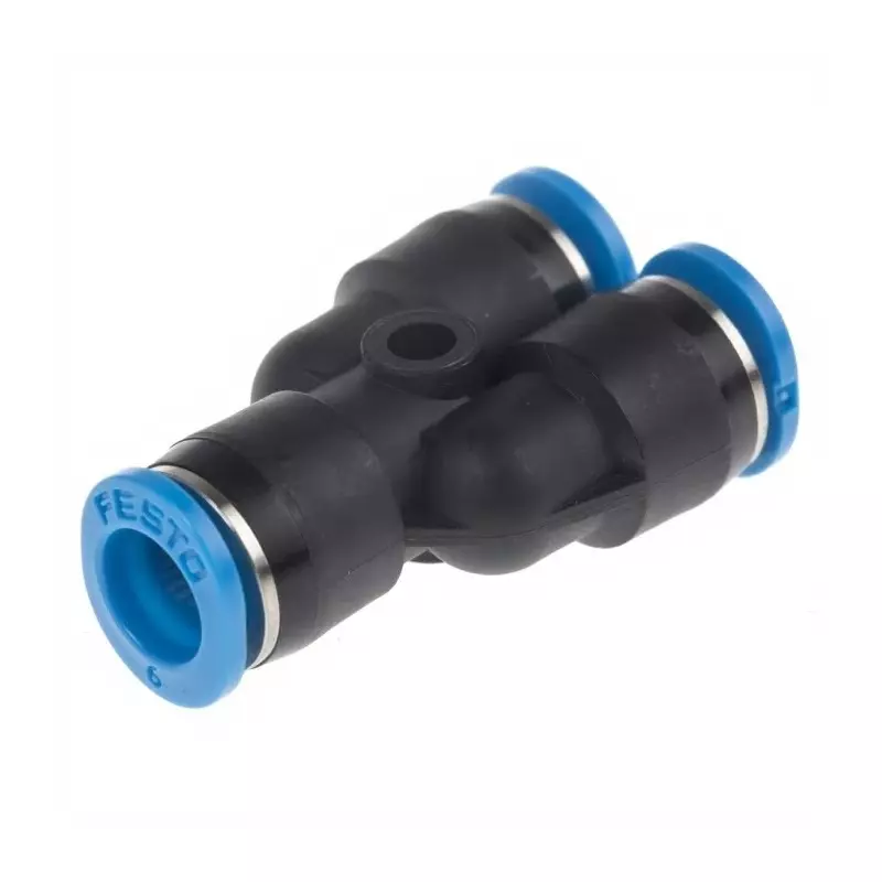 Festo Y Tube-to-Tube Adaptor QSMY Push In 6 mm Connector A Tube-to-Tube, QSMY-6 (Bag of 10 Pcs)