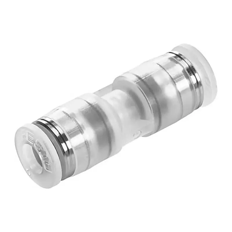 Festo Straight Tube-to-Tube Adaptor NPQP Push In 6 mm Connector A Tube-to-Tube, NPQP-D-Q6-E-FD-P10 (Bag of 10 Pcs)
