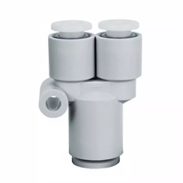 SMC KG Series Union Y, 8 mm to 10 mm, Tube-to-Tube Connection Style, KGU08-10