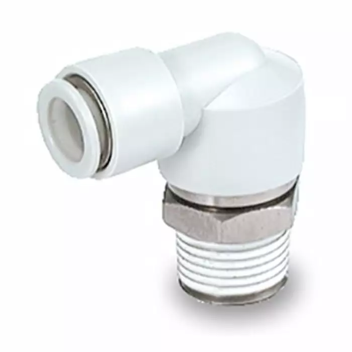 SMC KX Series Male Connector, 6 mm to M5 x 0.8, Threaded-to-Tube Connection Style, KXH06-M5 (Pack of 2 )