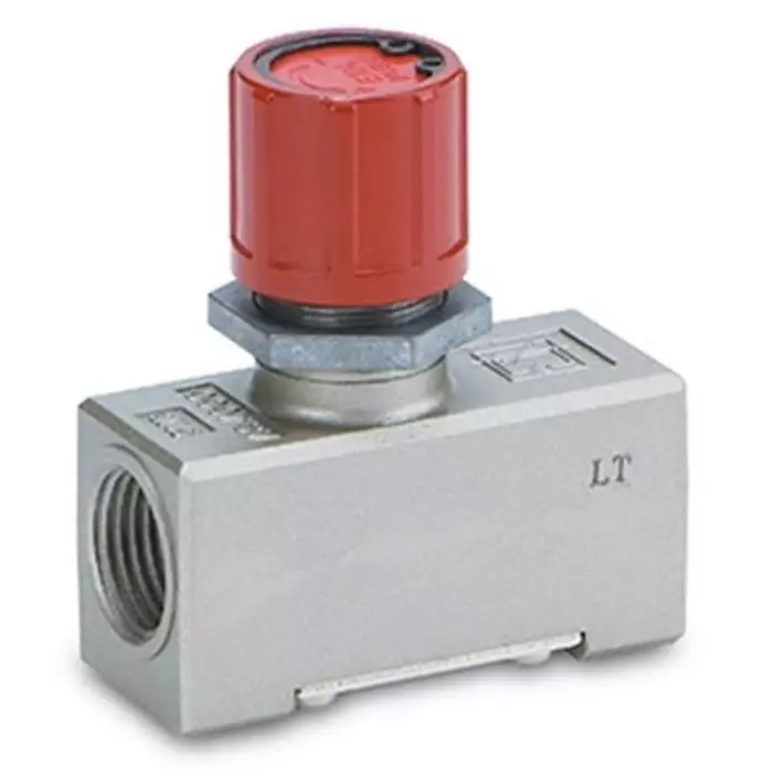 SMC AS2 Series Threaded Pneumatic Silencer Exhaust Restrictor Function Fitting, Rc 1/8 Female Inlet Port, 2 mm Tube, AS2000E-01