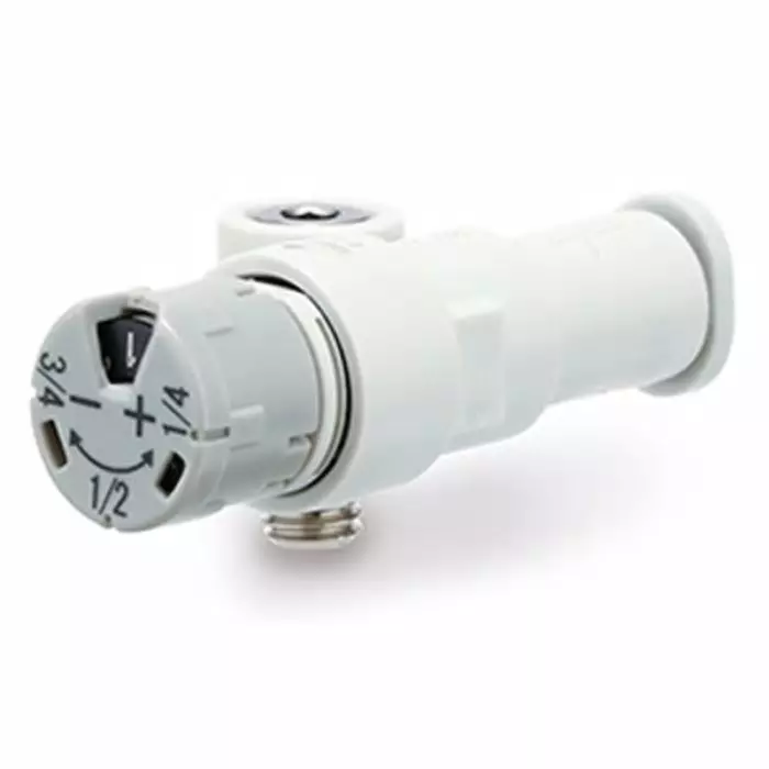 SMC JAS-S Series Threaded Speed Controller, M5 x 0.8 Male Inlet Port x 4 mm Tube Outlet Port, JAS-SLEA04-M5