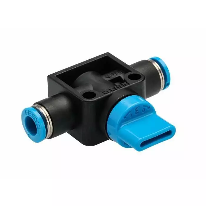 Festo HE Series Pneumatic Manual Control Valve, HE-3-QS-6