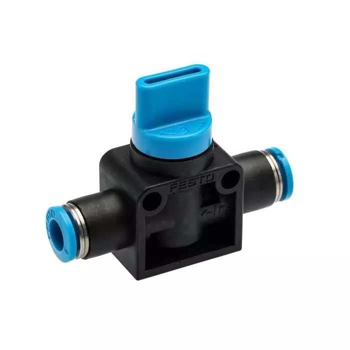 Festo HE Series Pneumatic Manual Control Valve, HE-3-QS-6