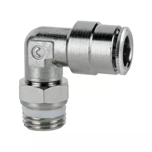 Camozzi G1/8 inch (3.175 mm) Swivel Male Elbow Sprint Steel, S6520-8-1/2