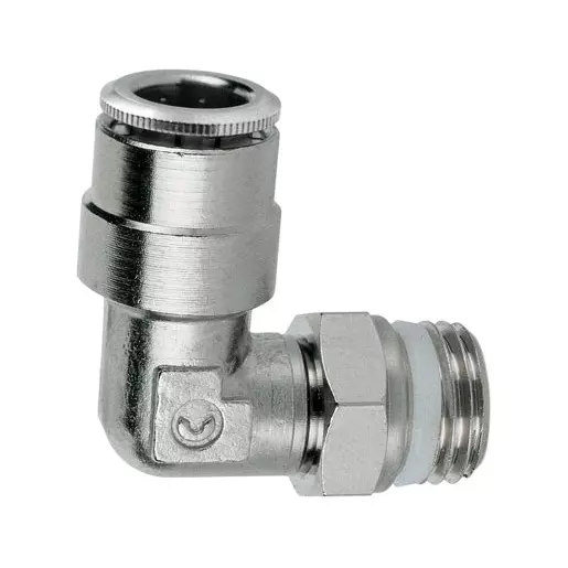 Camozzi G1/8 inch (3.175 mm) Swivel Male Elbow Sprint Steel, S6520-8-1/2