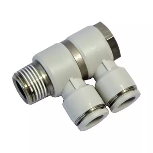 Airtac PHW Series Double Universal Male Elbow 6 mm Dia. 1/8 inch Thread, PHW 601 D