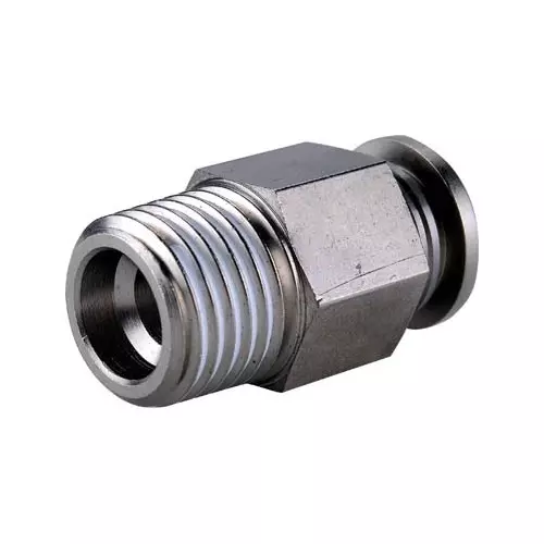 Airtac BPC Series Metal Male Connector 8 mm x 3/8 inch, BPC 803
