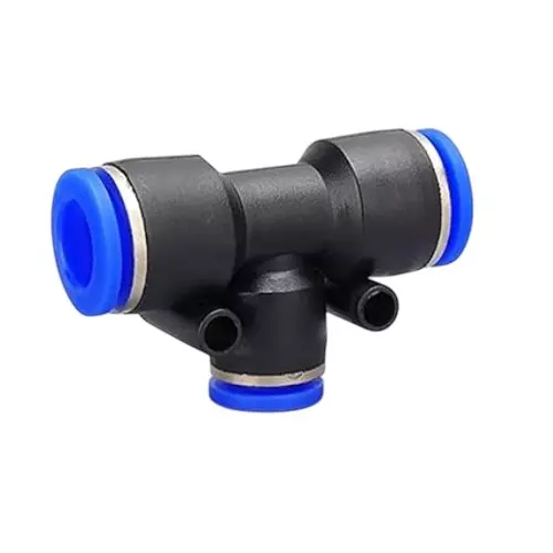 INTECO Unequal Tee 8 mm Outside Dia 3-Way, PGT 08-8-4 (Pack of 100)