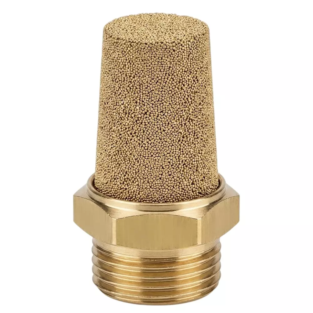 RTQD BSL Series Pneumatic Silencer Heavy Fitting Metal Body, Size 1 inch (25.4 mm) for Pneumatics Application