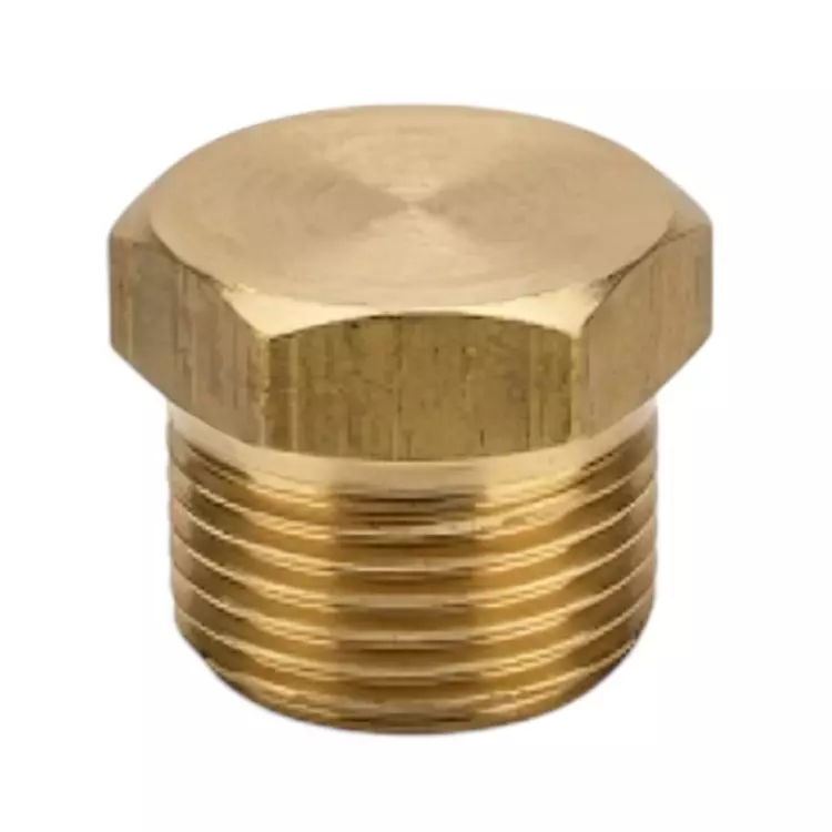 RTQD Brass Dead Plug Golden Color and Size 1/8 inch (3.17 mm) for Pneumatic Systems