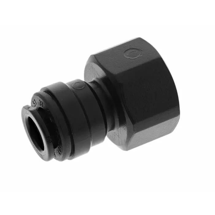John Guest Hydraulic Straight Compression Tube Fitting 3/8 in, PM450813E (Pack of 5)