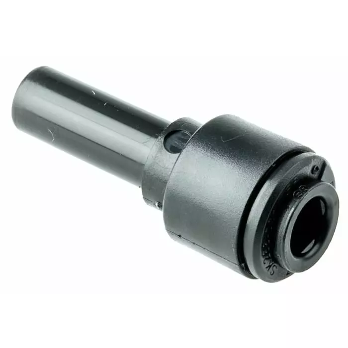 John Guest PM Series Reducer Nipple Push In 8 mm to Push In 6 mm Tube-to-Tube Connection Style, PM060806E (Pack of 5)