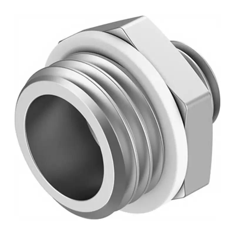 Festo Nipple NPFC G 1/2 Connector A Threaded, NPFC-DS-G14-G12-M