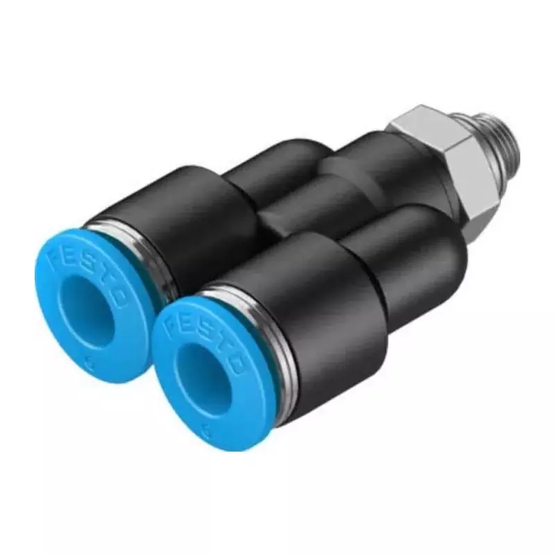 Festo Y Threaded Adaptor Push In 6 mm Connector A Threaded-to-Tube, QSY-M5-6 (Pack of 10 Pcs)