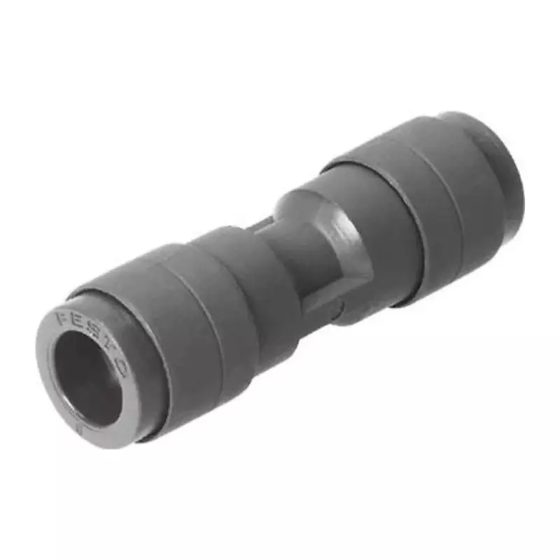 Festo Straight Tube-to-Tube Adaptor QS Push In 6 mm Connector A Tube-to-Tube, QS-V0-6 (Bag of 10 Pcs)