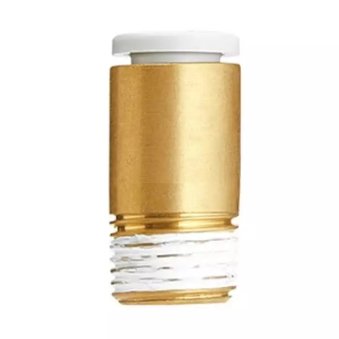 SMC KQ2S Series Hexagon Socket Head Male Connector, 6 mm to M5 x 0.8, Threaded-to-Tube Connection Style, KQ2S06-M5N1