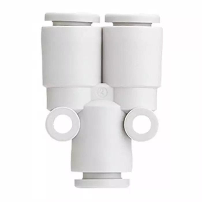 SMC KQ2U Series Union Y, Push In 5/16 in to Push In 5/16, Tube-to-Tube Connection Style, KQ2U09-00A