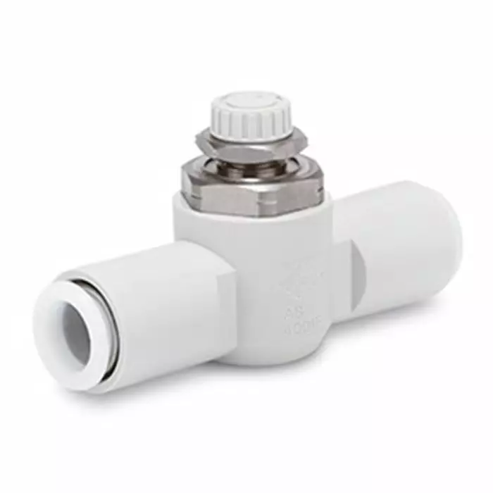 SMC AS2 Series Threaded Pneumatic Silencer Exhaust Restrictor Function Fitting, Rc 1/8 Female Inlet Port, 4 mm Tube, AS2001FG-04