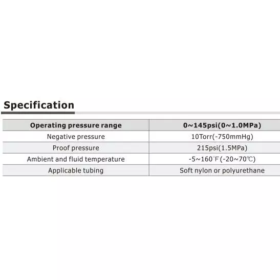 Airtac PCF Series Female Connector 10 mm x 1/8 inch, PCF 1001 D