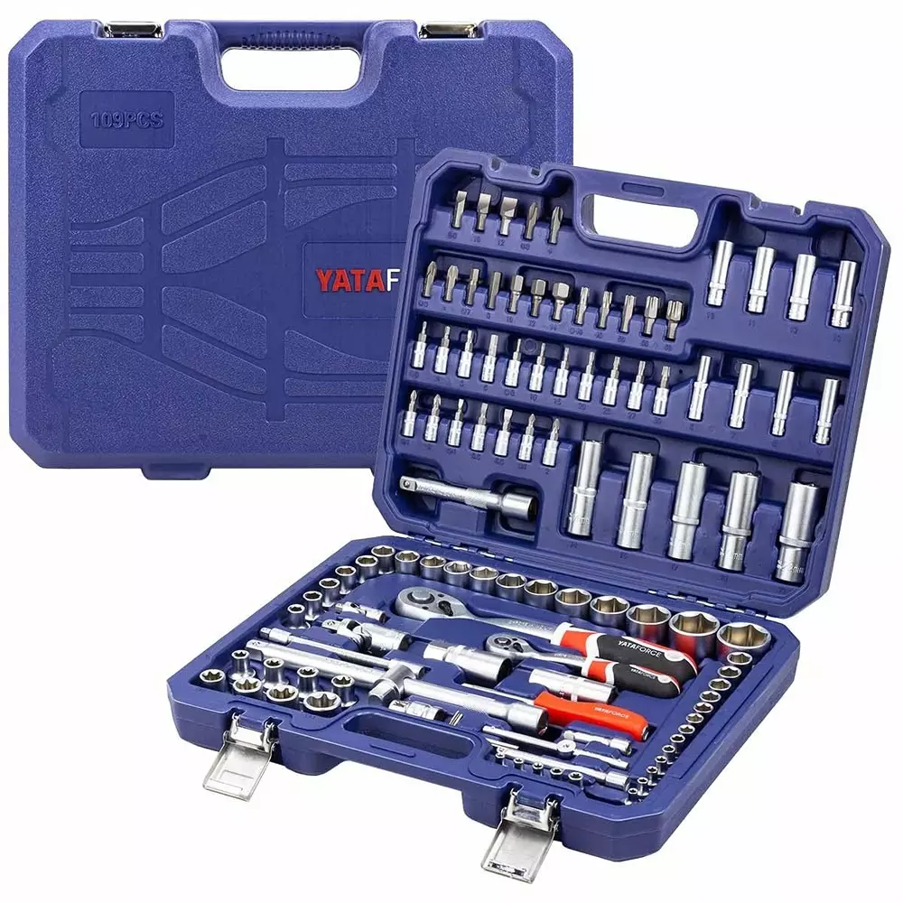 yataforce-109-pcs-socket-kit-with-ratchet-wrenches-chrome-vanadium-steel-12-inch-127-mm-size-silver-for-home-garage-auto-repairs-use