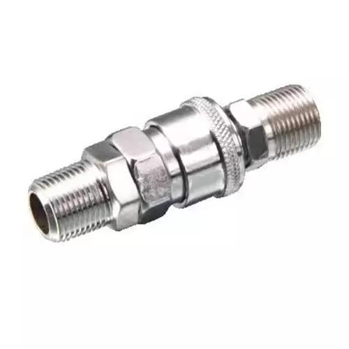 INTECO O Series Nitto Type QRC Socket One Touch 9.5 mm (3/8 Inch) Male Thread, OSM30 (Pack of 100)