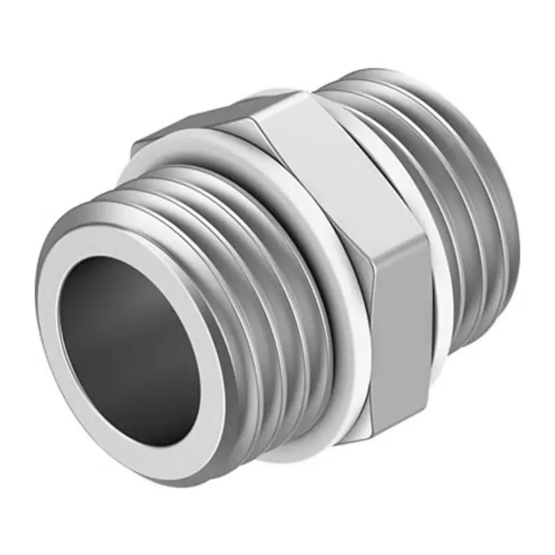 Festo Nipple NPFC-DS G 3/8 Connector A Threaded, NPFC-DS-G38-G38-M