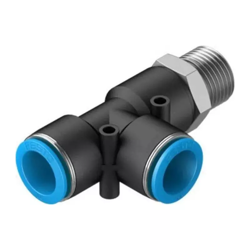 Festo Tee Threaded Adaptor Push In 16 mm Connector A Threaded-to-Tube, QSTL-1/2-16