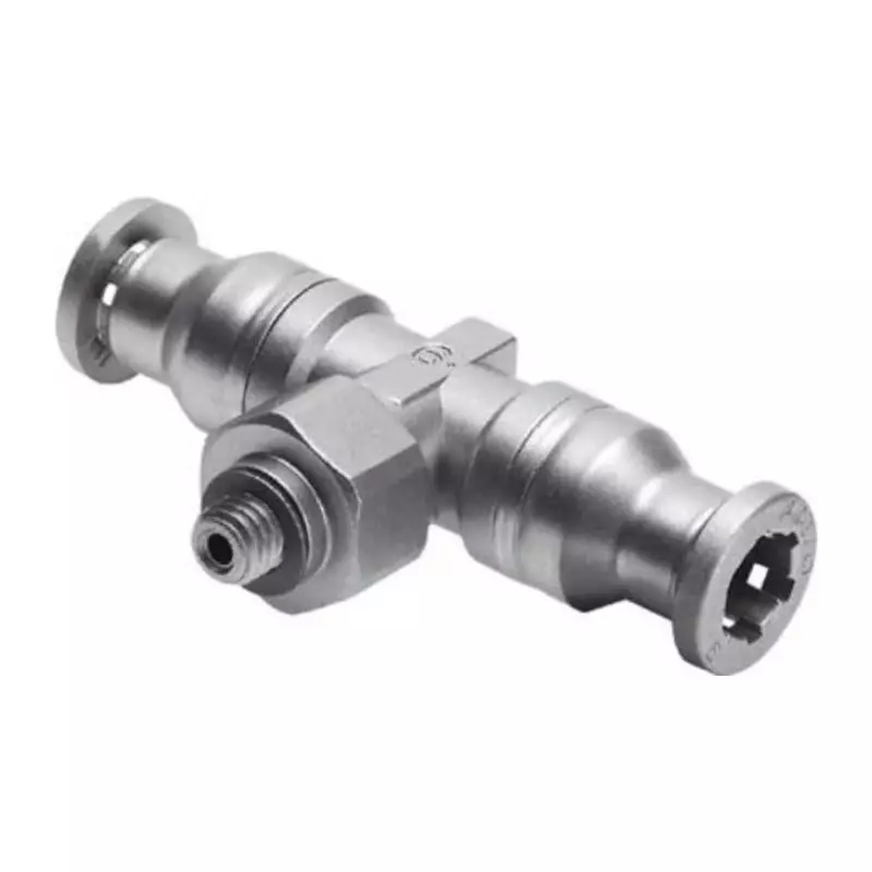 Festo Tee Threaded Adaptor Push In 4 mm Connector A Threaded-to-Tube, CRQST-M5-4