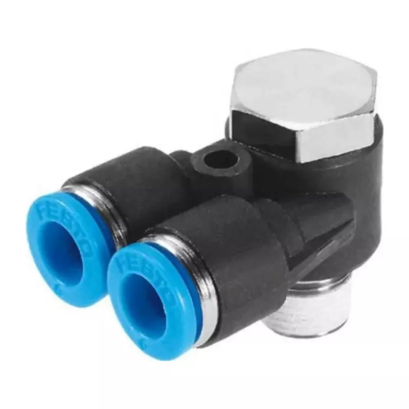 Festo Y Threaded Adaptor Push In 12 mm Connector A Threaded-to-Tube, QSYLV-1/2-12