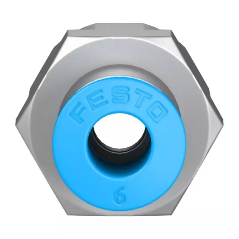 Festo Straight Threaded Adaptor QSF G 1/4 Female Connector A Threaded-to-Tube, QSF-1/4-6-B-100 (Pack of 100 Pcs)