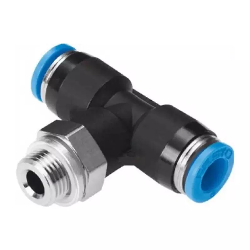 Festo Tee Threaded Adaptor QST G 1/2 Male Connector A Threaded-to-Tube, QST-G1/2-12