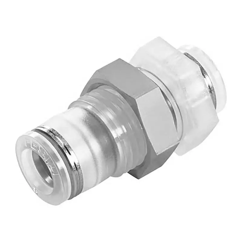 Festo Bulkhead Tube-to-Tube Adaptor Push In 10 mm Connector A Tube-to-Tube, NPQP-H-Q10-E-FD
