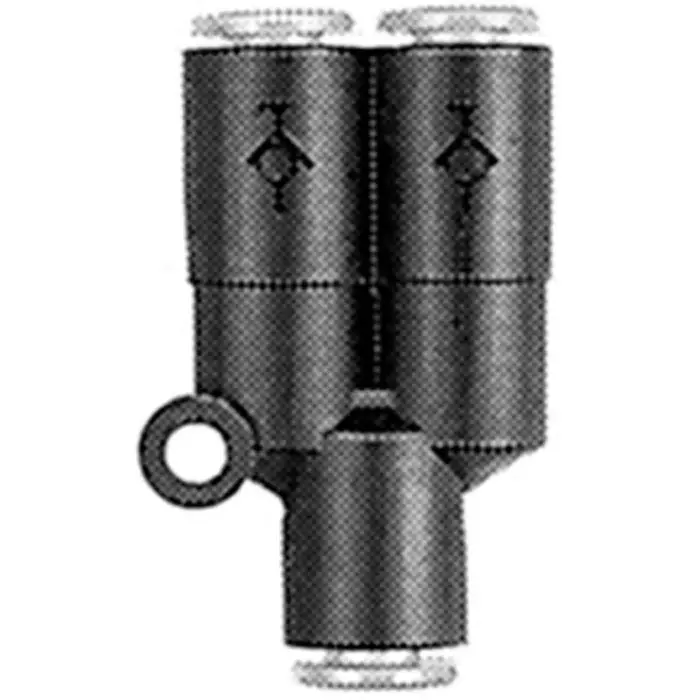 SMC KC Series Y Fitting, 4 mm to 4 mm, Tube-to-Tube Connection Style, KCU04-00