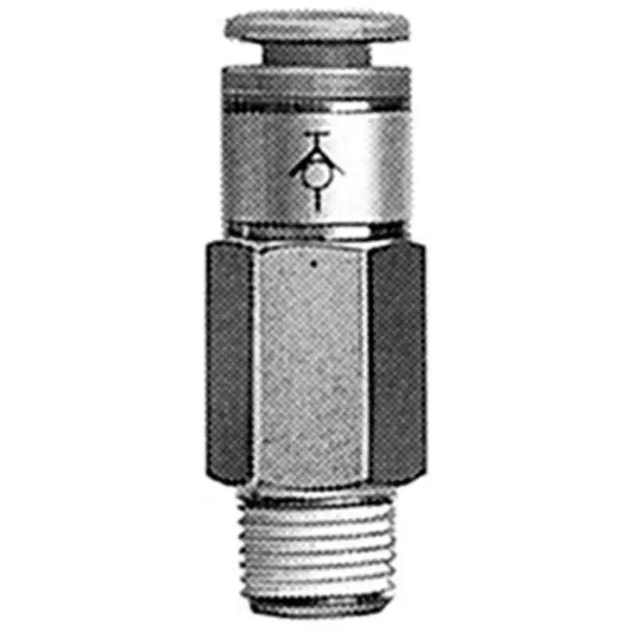 SMC KC Series Male Connector, 8 mm to R 1/8 Male, Threaded-to-Tube Connection Style, KCH08-01S