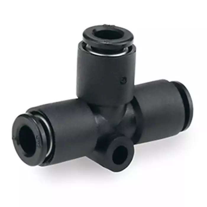 SMC KQ-X1744 Series Union Tee, 6 mm to 6 mm, Tube-to-Tube Connection Style, KQT06-00-X1744 (Pack of 10 )