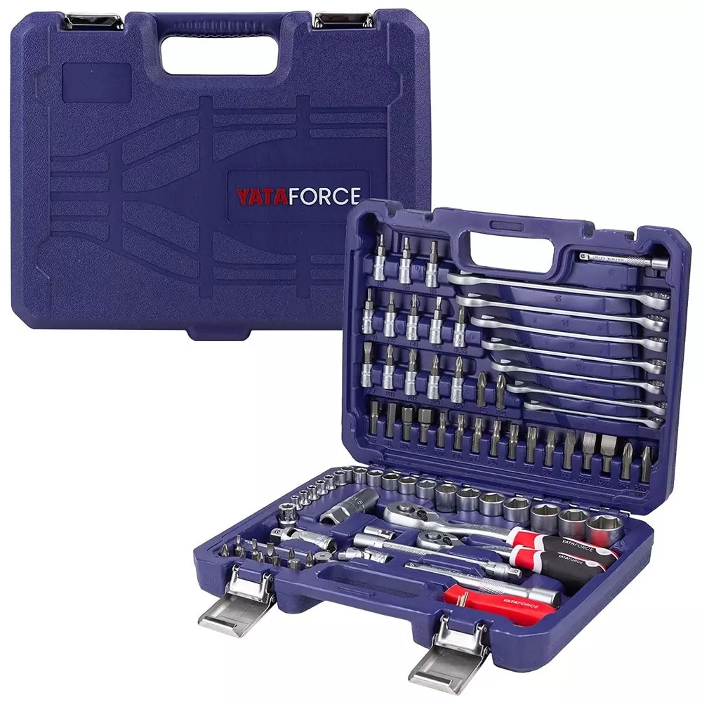 yataforce-82-pcs-socket-kit-with-ratchet-wrenches-chrome-vanadium-steel-14-38-inch-635-952-mm-size-silver-for-home-garage-auto-repairs-use