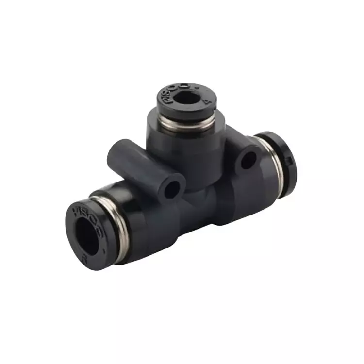 rtqd-put-series-pu-tee-connector-black-cap-heavy-fitting-t-shape-for-connecting-pu-tubes-size-6-mm