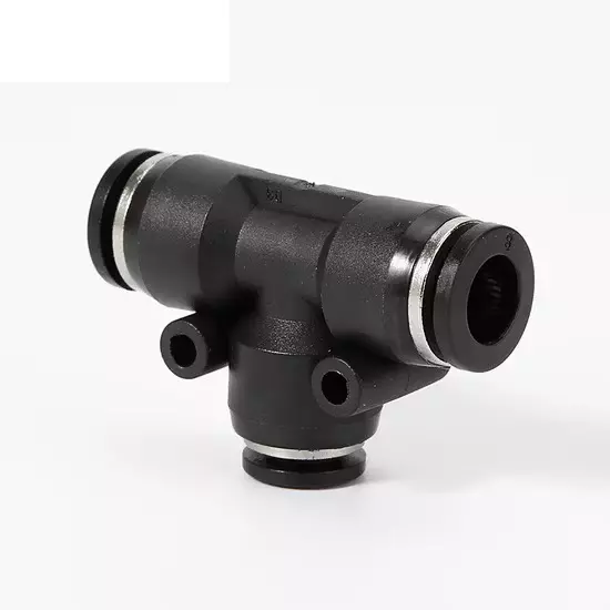 rtqd-put-series-pu-tee-connector-black-cap-heavy-fitting-t-shape-for-connecting-pu-tubes-size-6-mm