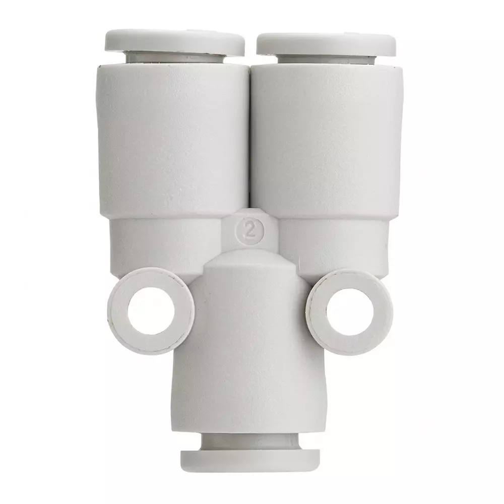 SMC Y Union One Touch Fitting KQ2 Series White Color and 16 mm Outer Diameter for Tube, KQ2U16-00A