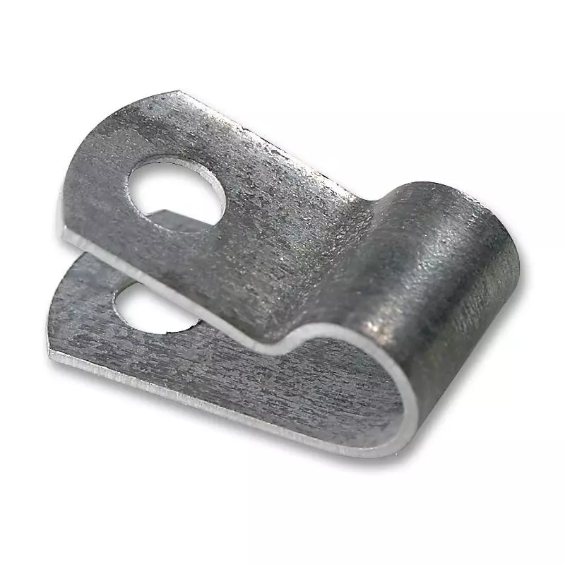 HELLERMANNTYTON P Clip, Aluminium, 8mm, 211-10050 (Pack of 100 Pcs)