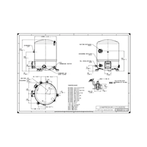 Danfoss Reciprocating Compressor 288 mm Diameter Three Phase Fixed Speed, 120F0239