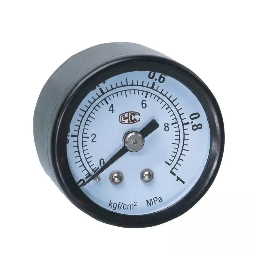Airtac Pressure Gauge with SS Shell 1/8 inch (3.17 mm) Port Size and 0-1.0 MPa & 0-140 psi (Standard) Pressure Range, GP-30