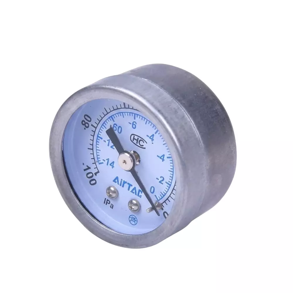 Airtac Pressure Gauge Standard Type 1/8 inch (3.17 mm) Port Size and 0-10 Bar (Standard) Pressure Range, GS-40