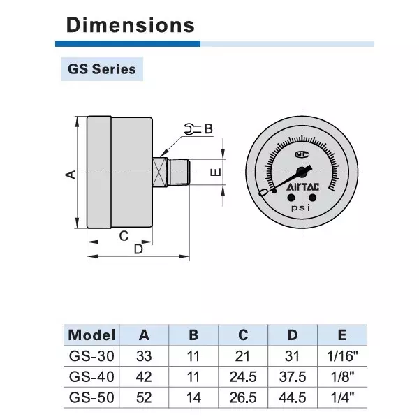 airtac-pressure-gauge-standard-type-18-inch-317-mm-port-size-and-0-10-bar-standard-pressure-range-gs-40