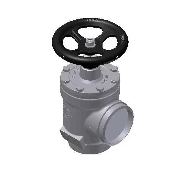 Danfoss Shut-Off Valve Butt Weld Connection Angleway Direction 25 bar 100 mm (4 Inch), STC 100
