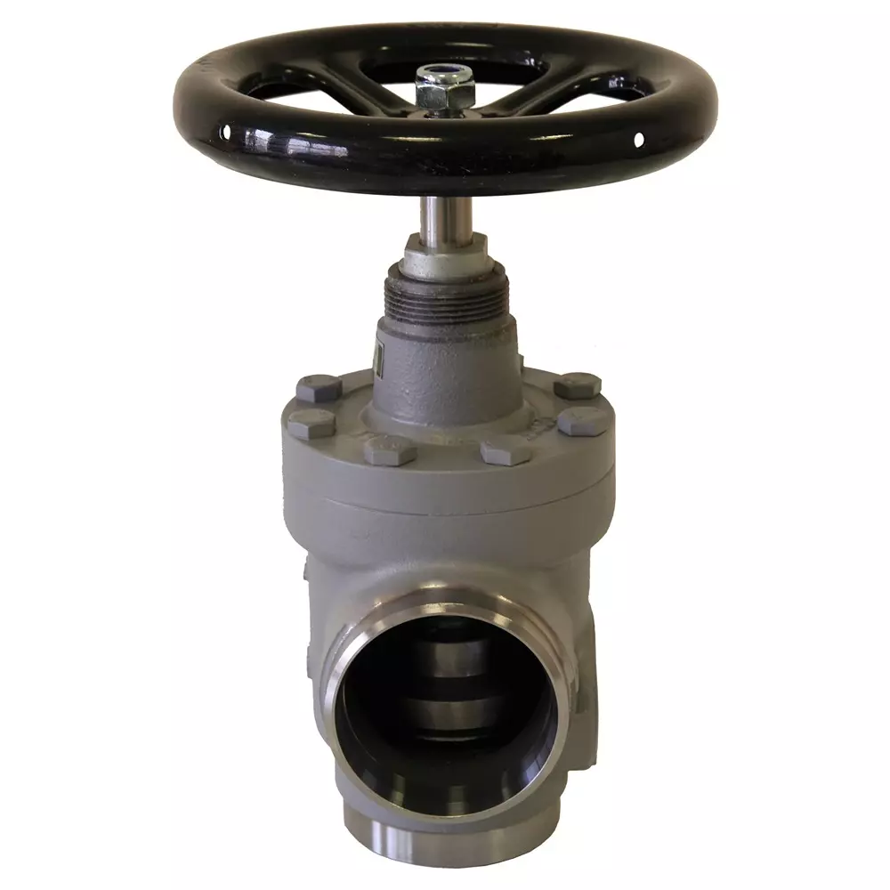 Danfoss Shut-Off Valve Butt Weld Connection Angleway Direction 25 bar 75 mm (3 Inch), STC 80