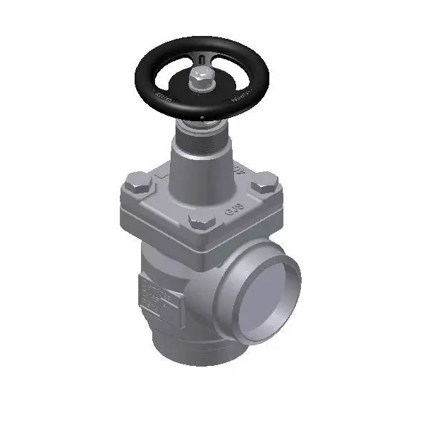 Danfoss Shut-Off Valve Butt Weld Connection Angleway Direction 25 bar 65 mm (2 1/2 Inch), STC 65